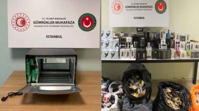 İstanbul’da Mikrodalga Fırında Uyuşturucu, Depoda Elektronik Sigara ve Aksamı Yakalandı