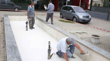 Süs havuzları yaza hazırlanıyor
