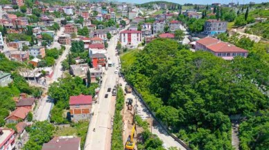 Dilovası Bağdat Caddesinde altyapı çalışması devam ediyor