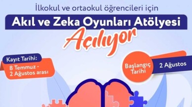 Akıl ve Zeka Oyunları Atölyesi Başvuruları Sürüyor