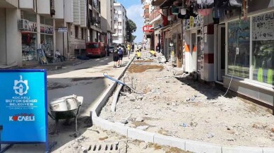 Karamürsel İnönü ve Atatürk Caddeleri yenileniyor