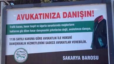 'Hasar danışmanlık şirketlerine değil avukata danışın'