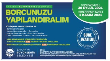 Yapılandırma fırsatına 1 ay daha ek süre