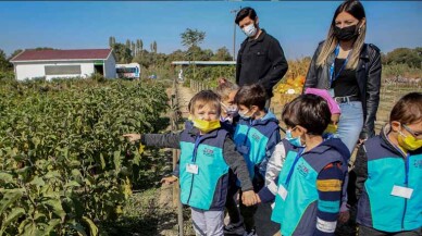 Minikler tarımsal üretimi yerinde gördü