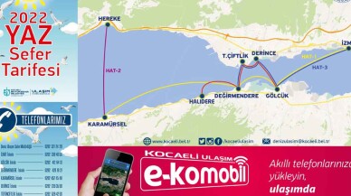 Kocaeli deniz ulaşımında yaz tarifesi başladı