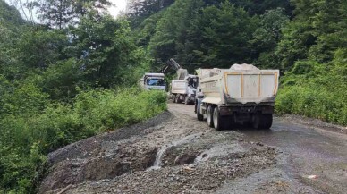 Sakarya'da yağışlarda hasar gören o yol için seferberlik başladı