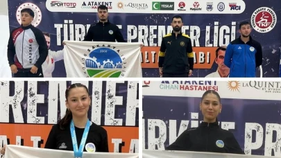 Sakarya Büyükşehirli sporculardan karate, güreş ve kano branşlarında büyük başarı