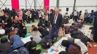 Balıkesirli öğrencilerden Filistin ve Gazze'ye destek