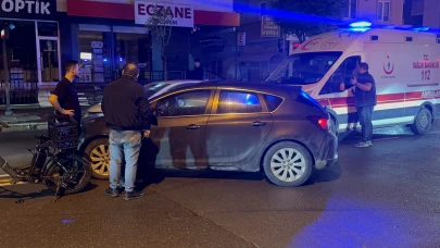 Darıca’da otomobil ile elektrikli bisiklet çarpıştı: 1 yaralı