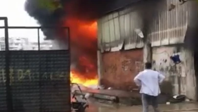 Geri dönüşüm atölyesi ateş topuna döndü