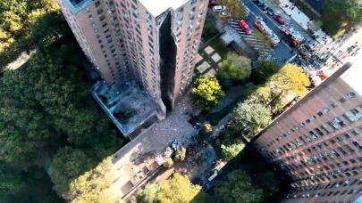 New York'ta 17 katlı binada patlama sonucu kısmi göçme meydana geldi