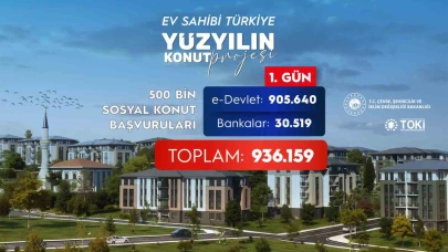 Bakan Kurum: "500 bin sosyal konut için ilk gün 936 bin 159 başvuru yapıldı"