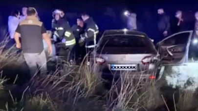 Tekirdağ’da otomobil şarampole yuvarlandı: 1 ölü, 1 yaralı