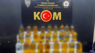 Bursa’da 227 litre sahte alkol ele geçirildi