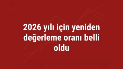 2026 yılı için yeniden değerleme oranı belli oldu