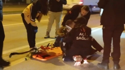 100 metre ilerideki üst geçidi kullanmadı canından oluyordu