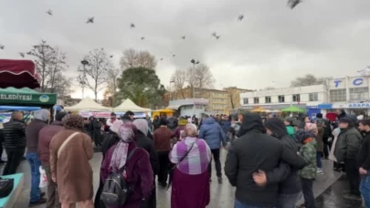 Dolu yağışı horona engel olmadı