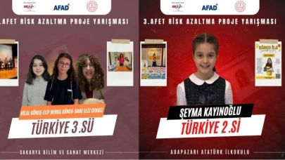 “Afet Risk Azaltma Proje Yarışması” nda Büyük Başarı