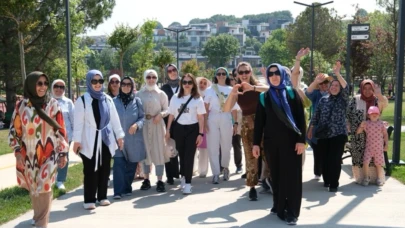 Kadınlar sağlıklı yaşam için yürüdü
