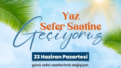 Toplu taşımada yaz tarifesine geçiliyor