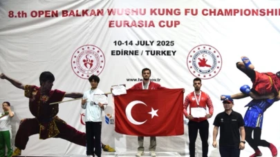 Sakarya'nın wushu yıldızları Edirne'de kürsüyü bırakmadı