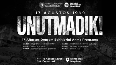 Depremin 26. yılı Sakarya Demokrasi Meydanı’nda anılacak