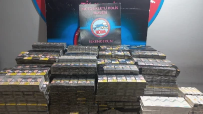 İskenderun'da 2 bin 950 paket kaçağı sigara yakalandı