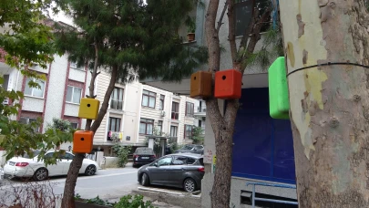 Eski dron çantaları kuş yuvasına dönüştü