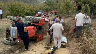 Traktör Kazasında 60 Yaşındaki Sürücü Hayatını Kaybetti