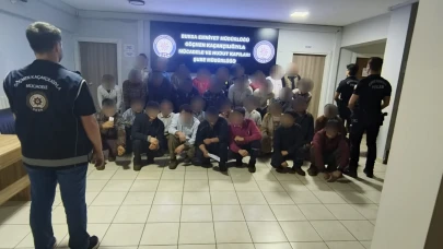 Bursa’da ruhsatsız iş yerinde 33 yabancı uyruklu yakalandı