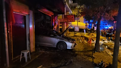 Bahçelievler'de oto tamircide korkutan yangın