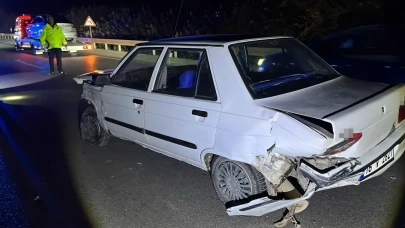 Bursa'da bariyere çarpan sürücü yaralandı