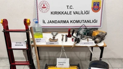 Kırıkkale’de kaçak kazı yapan 2 şahıs yakalandı
