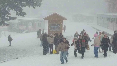 Uludağ’da kar kalınlığı 60 santimetreyi geçti