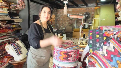 Eski halı ve kilimleri ekonomiye kazandırıyor