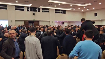 Edirne Şoförler Odası seçimlerinde gerginlik: Yumruklar konuştu