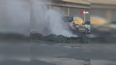 Avcılar’da kazı sırasında delinen doğalgaz borusu nedeniyle faciadan dönüldü: O anlar kamerada