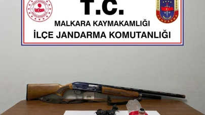 Tekirdağ’da ruhsatsız av tüfeği ve uyuşturucu ele geçirildi