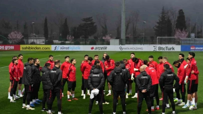 A Milli Futbol Takımı, Romanya maçı hazırlıklarını sürdürdü