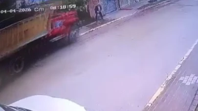 Freni boşalan kamyon dehşet saçtı: Yaşlı adam feci şekilde can verdi