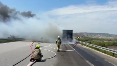 Bursa gişelerde yanan tır küle döndü