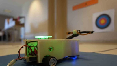 Ok atan ve hedef takip eden robot yaptılar: "Tek rakibimiz Mete Gazoz"