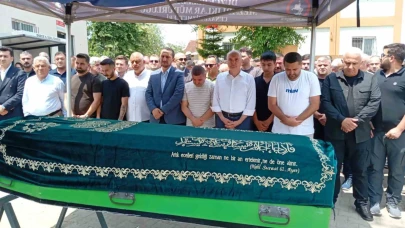 Düzce Belediye Başkanı Özlü’nün şoförü son yolculuğuna uğurlandı