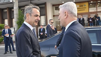 Fransa Cumhurbaşkanı Macron ve Yunanistan Başbakanı Miçotakis Ankara’da