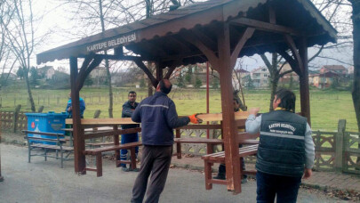 Kartepe’nin dört bir köşesine kamelya monte ediliyor