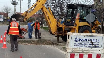 Kocaeli'nde yıpranan yollar yenilendi