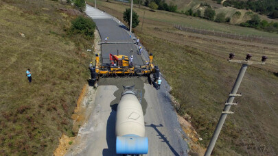 Kocaeli'nde beton yol imalatında bir ilk​