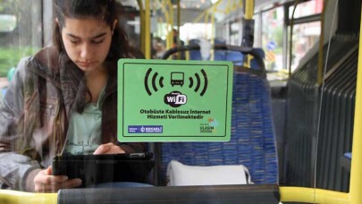 Kocaeli Büyükşehir otobüslerinde ücretsiz internet rağbet görüyor