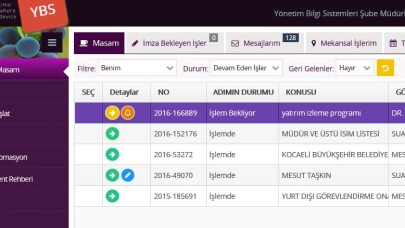 YBS’de yeni ara yüze geçildi