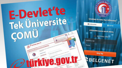 ÇOMÜ, E-Devlet’te Tek Üniversite